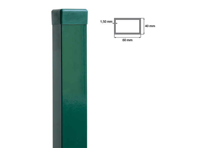 Stĺpik 60x40mm ZnPVC 2200mm zelená